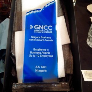 Excellence in Business: Up to 10 Employees AA Limo Niagara